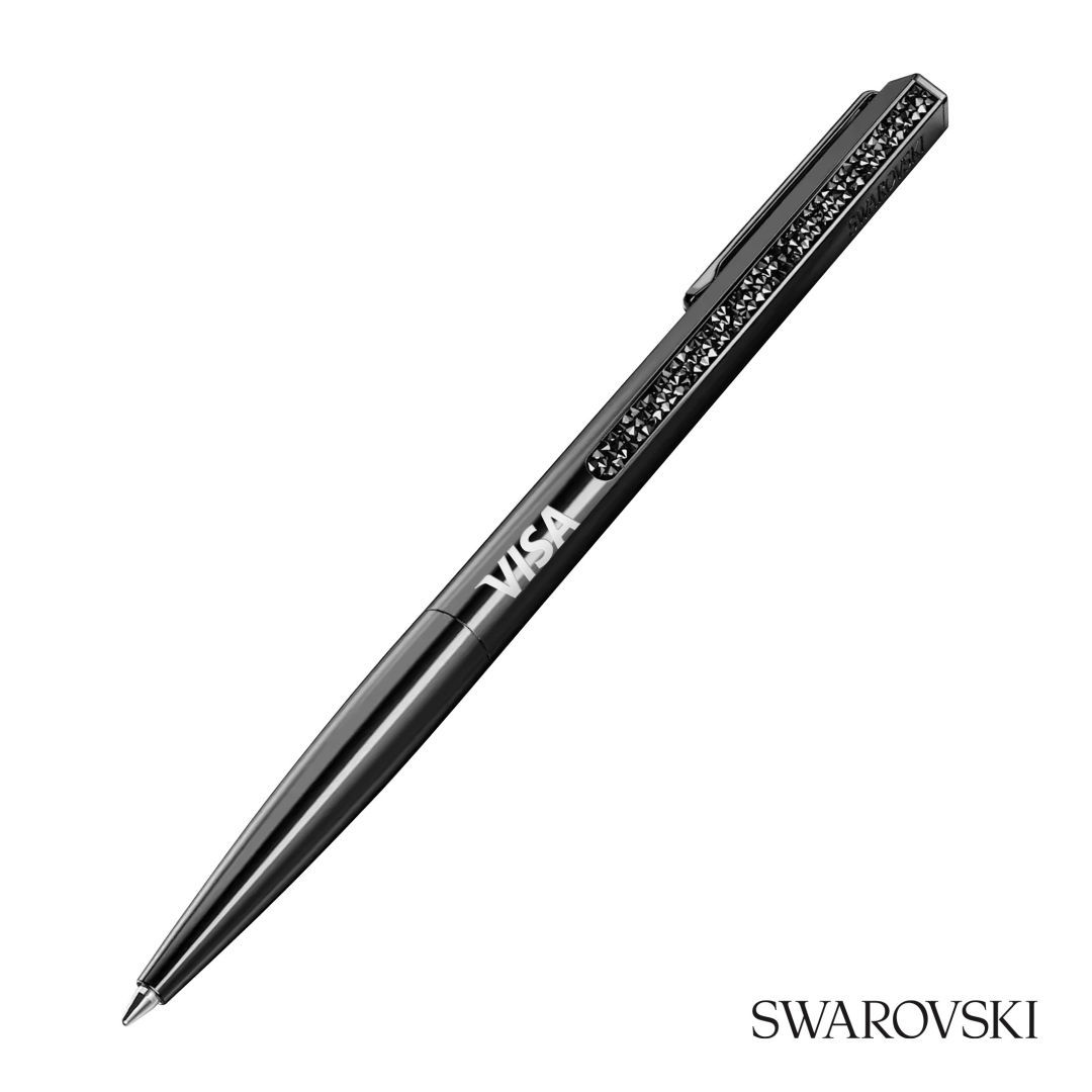 CUSTOM Crytal Shimmer Ballpoint Pen BLACK