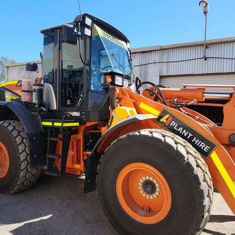 Hitachi ZW180-5B 15T front end loader on hire in Perth — A1 Plant Hire
