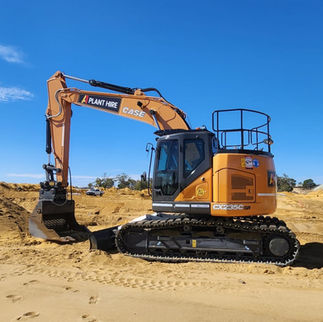 Case CX235C 23T excavator on hire in Perth — A1 Plant Hire