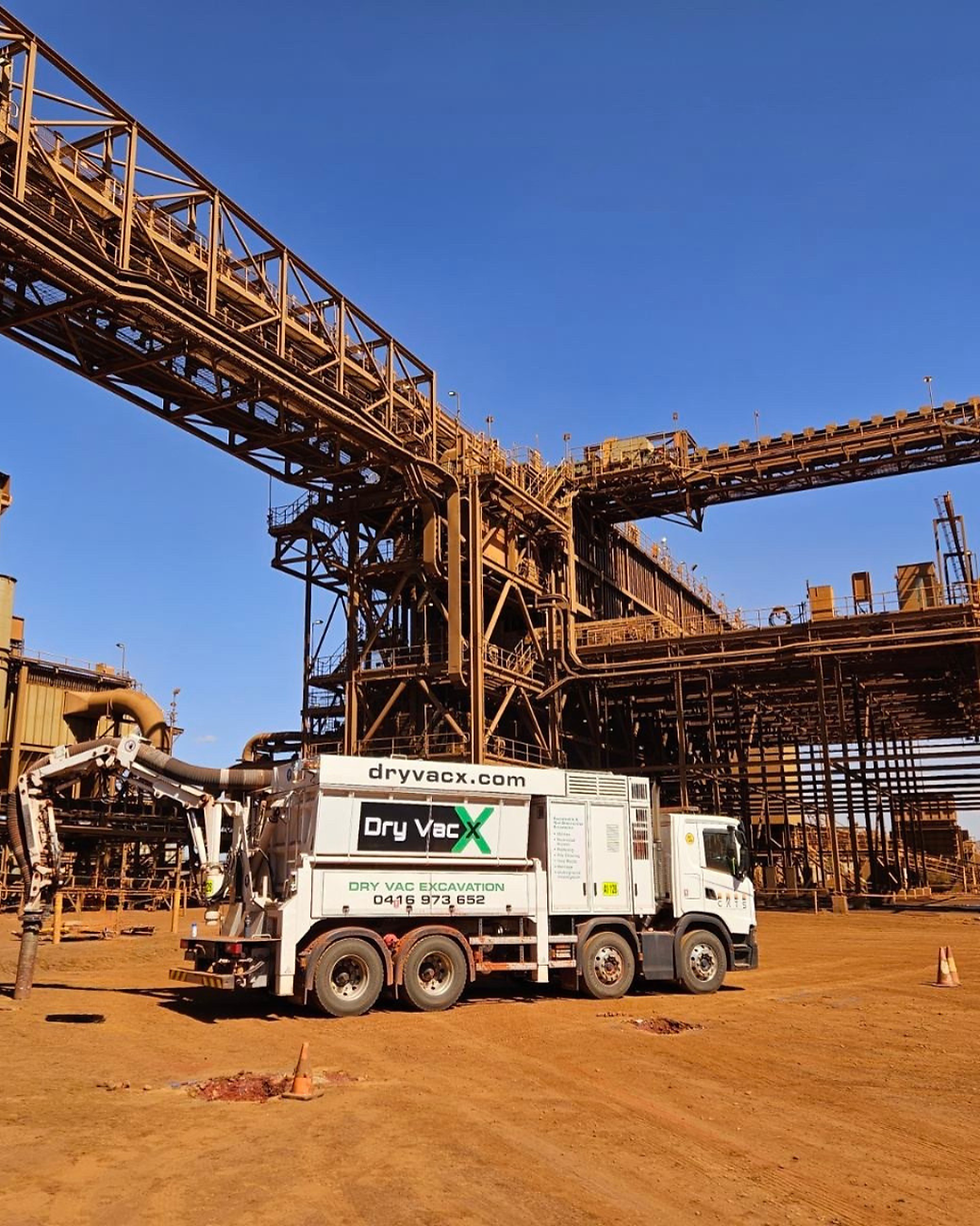 Mining industry icon — dry vacuum excavation services Pilbara and regional WA