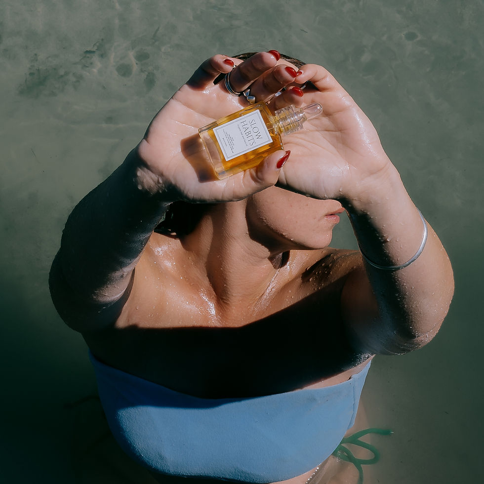 SLOW HABITS 50ml organic face and hair oil with hylaronic acid