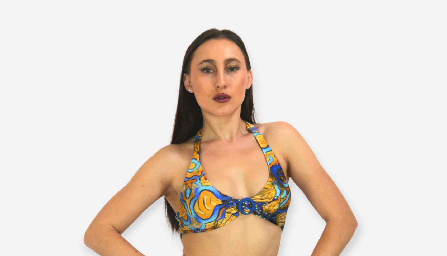 Top Bikini con imbottitura e cerchietto