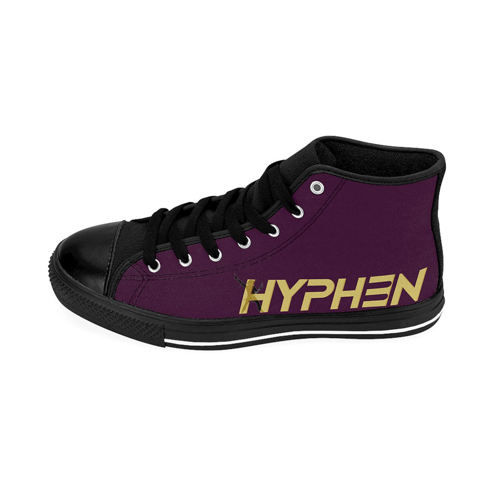 Thumbnail: Women's Hi-Tops Sneakers Royal Purple Hyphen Logo  