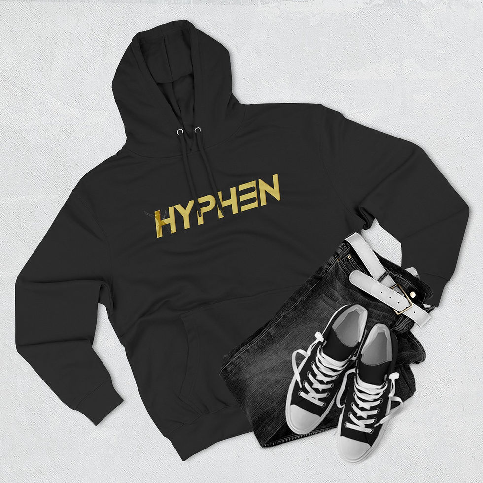 Thumbnail: Hyphen Logo & Satyan Artwork on the back Unisex Hoodie