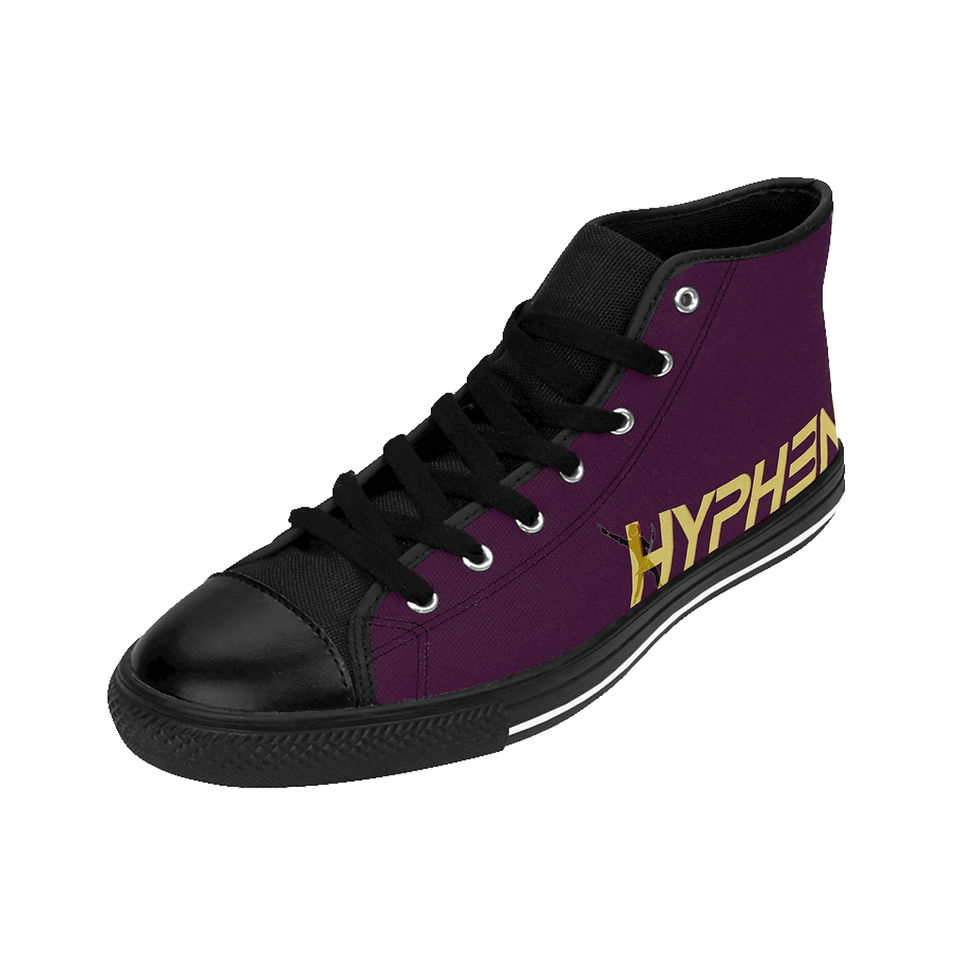Thumbnail: Men's Hi-Top Sneakers Royal Purple Modern Hyphen Logo 