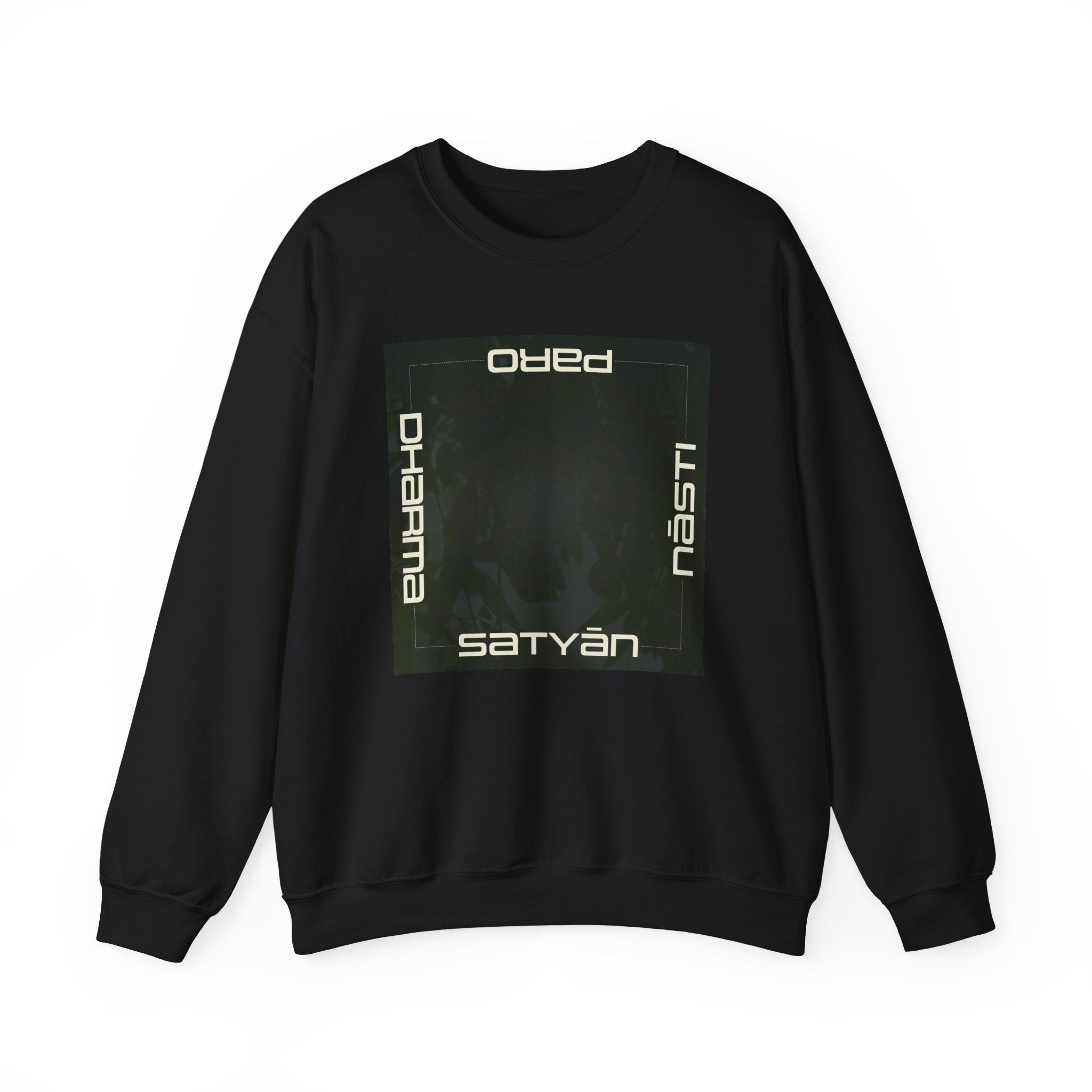 Satyan Artwork Unisex Crewneck Sweatshirt & Hyphen Logo on the back