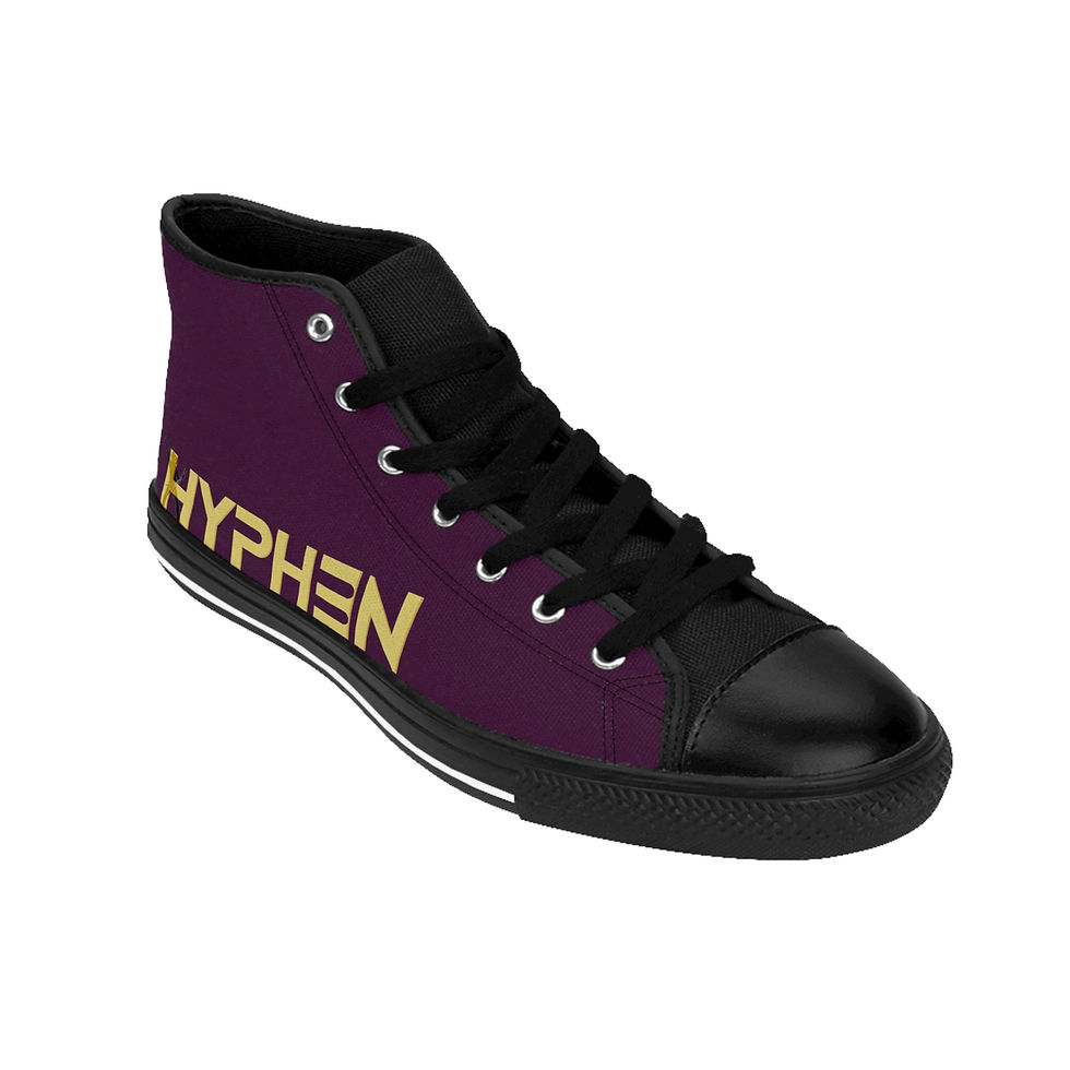 Thumbnail: Men's Hi-Top Sneakers Royal Purple Modern Hyphen Logo 