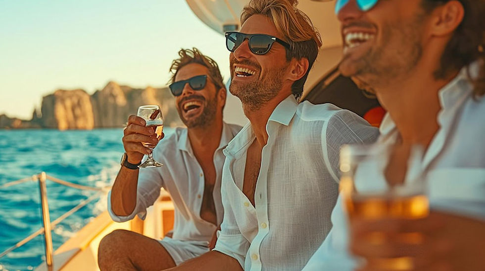 group-pals-enjoying-themselves-while-floating-sea-luxurious-yacht-sipping-cocktails-having