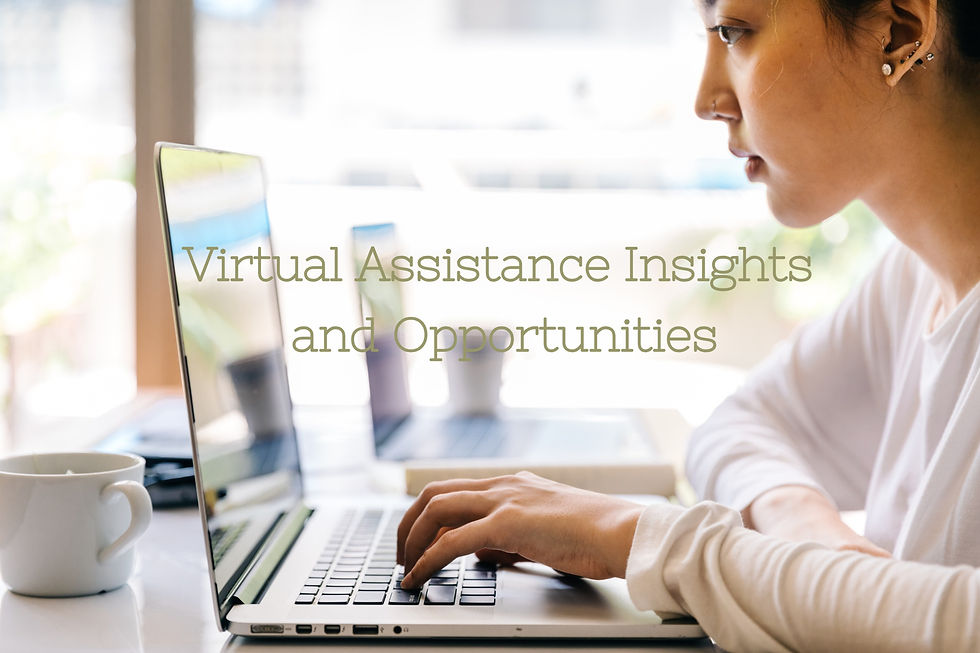 A virtual assistant working remotely