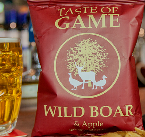 Apple Boar Taste of Game Wild Boar & Apple Crisps - 40g | The Keeper's Wife