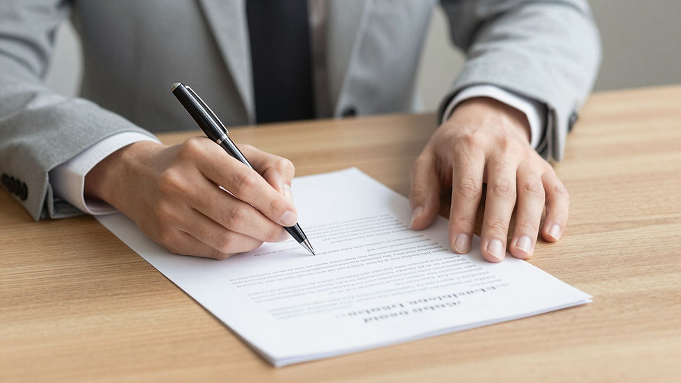 Signing a Document