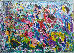 Flowers in the wind 70x98cm kraft PC 2017