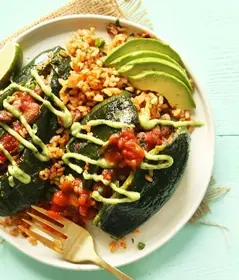Stuffed Poblano Peppers