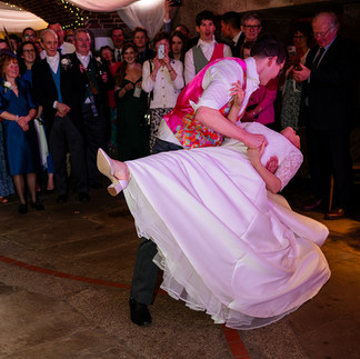 First dance during a Polhawn Fort wedding reception