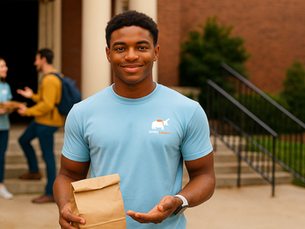 BYPPOCAMPUS Student Runner providing service beyond delivery