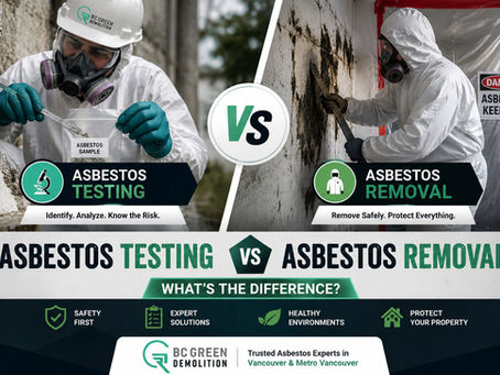 Asbestos Testing vs Asbestos Removal
