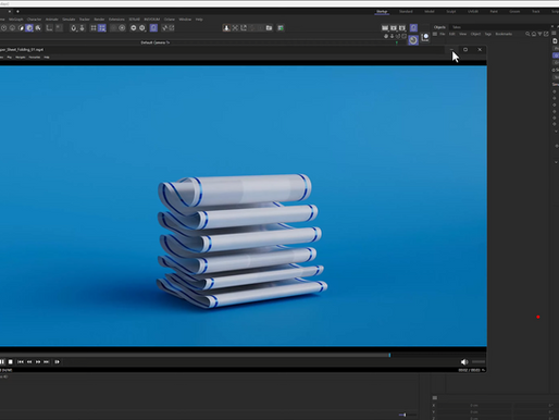 Realistic paper folding animation in Cinema 4D using Spline Dynamics
