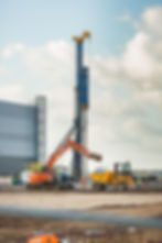 Piling in action at London Gateway construction site