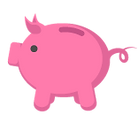 Piggy Bank Icon - Pink