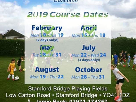 TOP RANK FOOTY SUMMER COURSE DATES