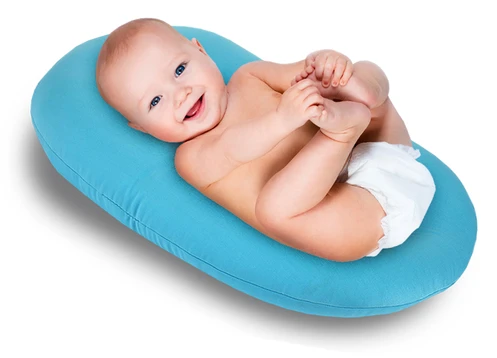 Cuddles Soft Baby Bath Pillow Lounger Light Blue