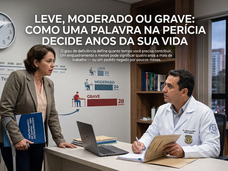 Leve, moderado ou grave: como uma palavra na perícia decide anos da sua vida