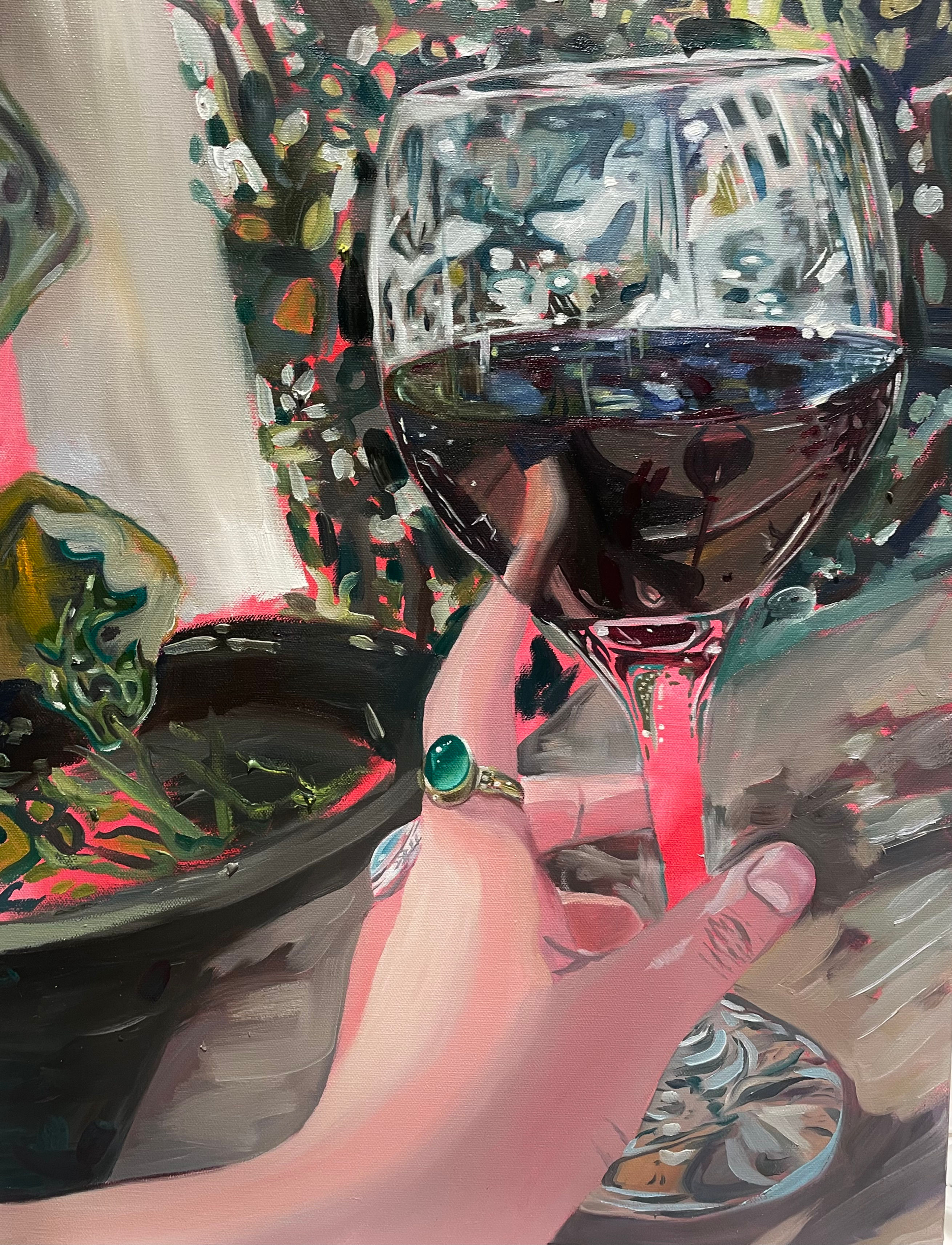 Girl Dinner - 18x24” Oil Painting