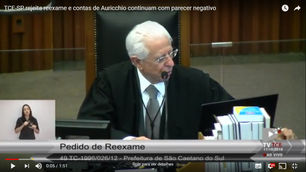 TCE-SP rejeita reexame e contas de Auricchio continuam com parecer negativo