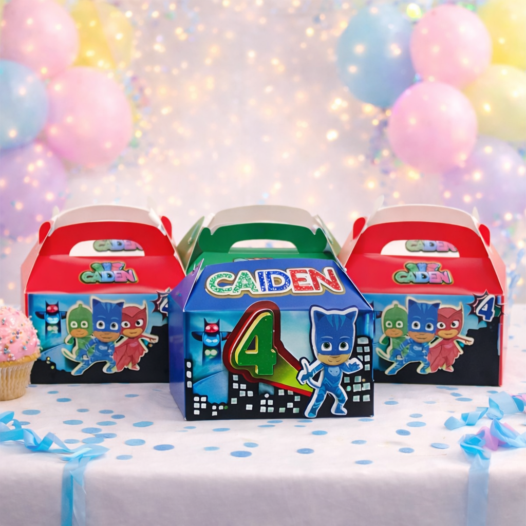PJ Masks Inspired Treat Boxes