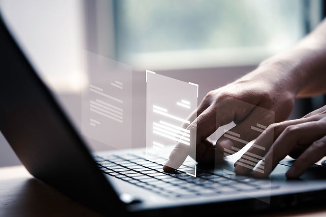 hand-using-laptop-computer-with-virtual-screen-document-online-approve-paperless-quality-a