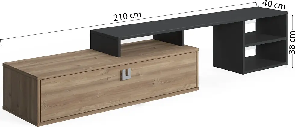 Thumbnail: 160 -210  cm Resizable TV Unit .