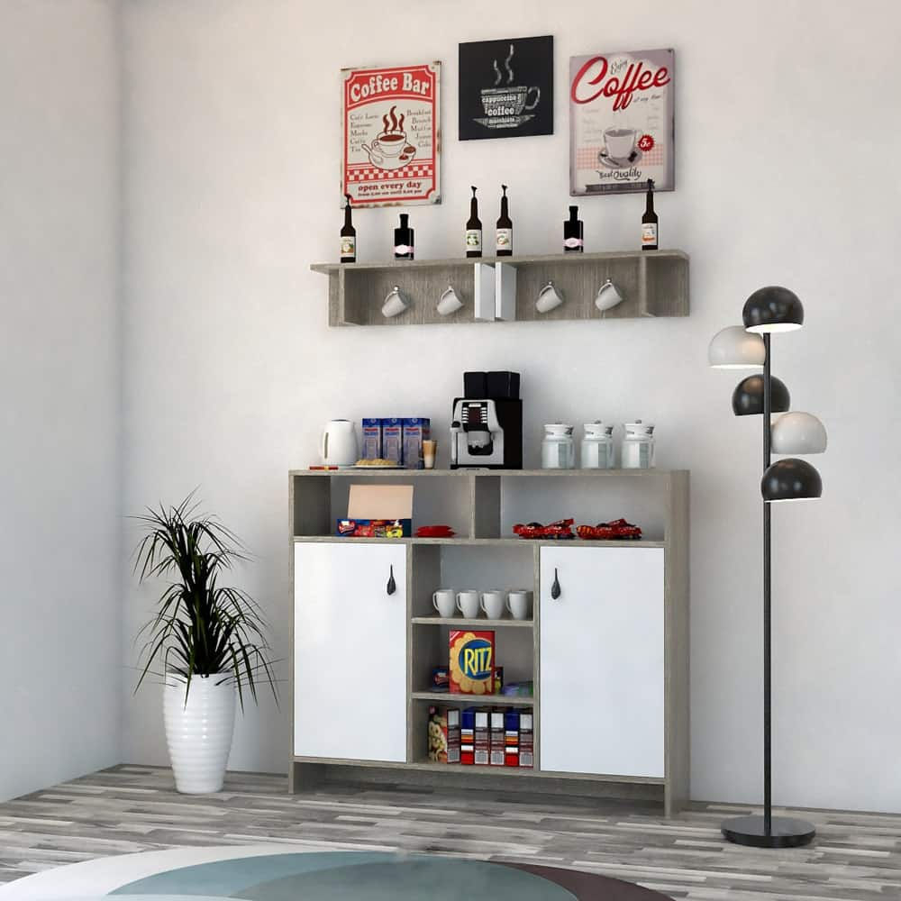 120 CM Grey Coffee Corner Model CF-7501 G