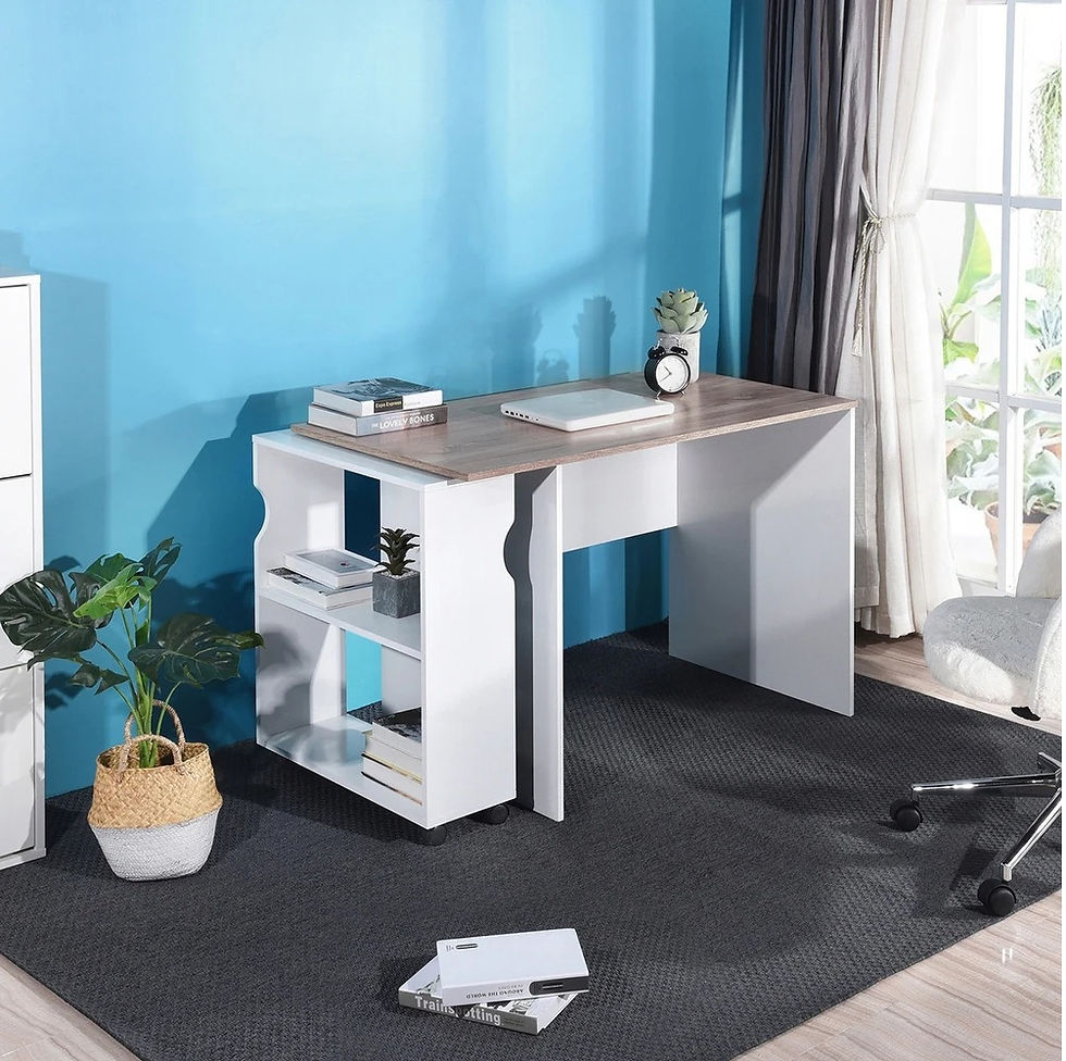 100 cm Desk With Movable Bookcase