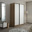 Thumbnail: Sliding wardrobe 120 cm Wd-1212