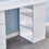 Thumbnail: White 120cm Desk with shelves side .