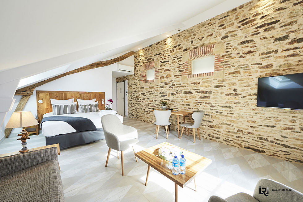 Suite familiale Manoir de Kerbot hotel et spa Golfe du Morbihan
