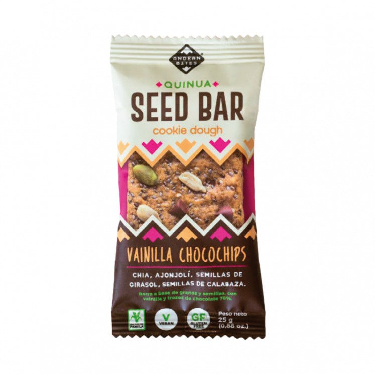 ANDEAN BITES - Seed bar Vainilla & Chocochip 25g