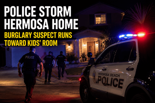 Police Storm Hermosa Beach Home After Burglary Suspect Runs Toward Children’s Room