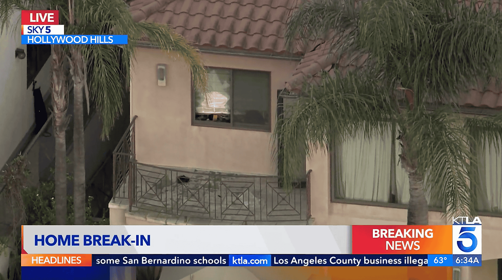 Hollywood Hills home break-in news headline
