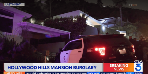 Police Respond to Burglary Report at Luxury Hollywood Hills Mansion