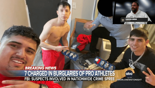 Burglary at Saints Star Cam Jordan’s Home: Two Arrested, Two Still at Large