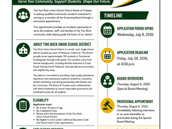 Revision to Announcement of Vacancy on the Board of Education / Actualización del anuncio de vacante en la Junta de Educación