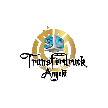 logo transferdruck angelü 3d  girandoen movimiento gif