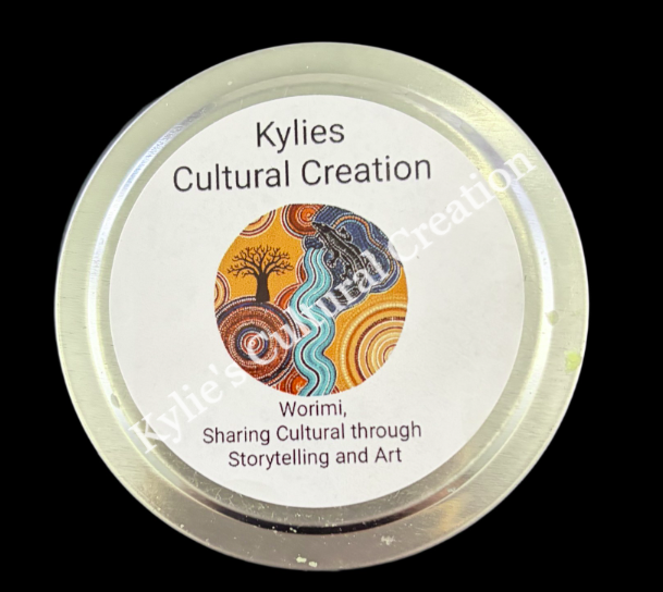 Thumbnail: Homemade Handpainted Candle  -Vanilla & Lemon Myrtle