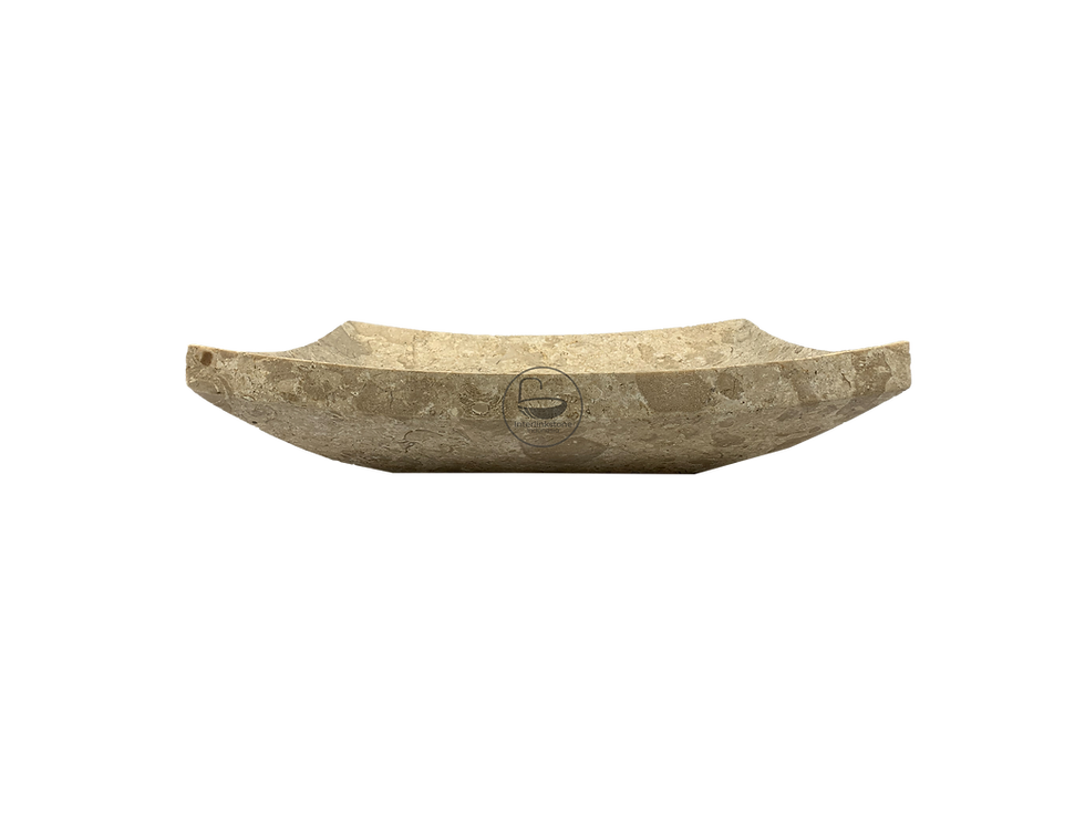 サムネイル： White "Zen-Style" Marble Wash Basin