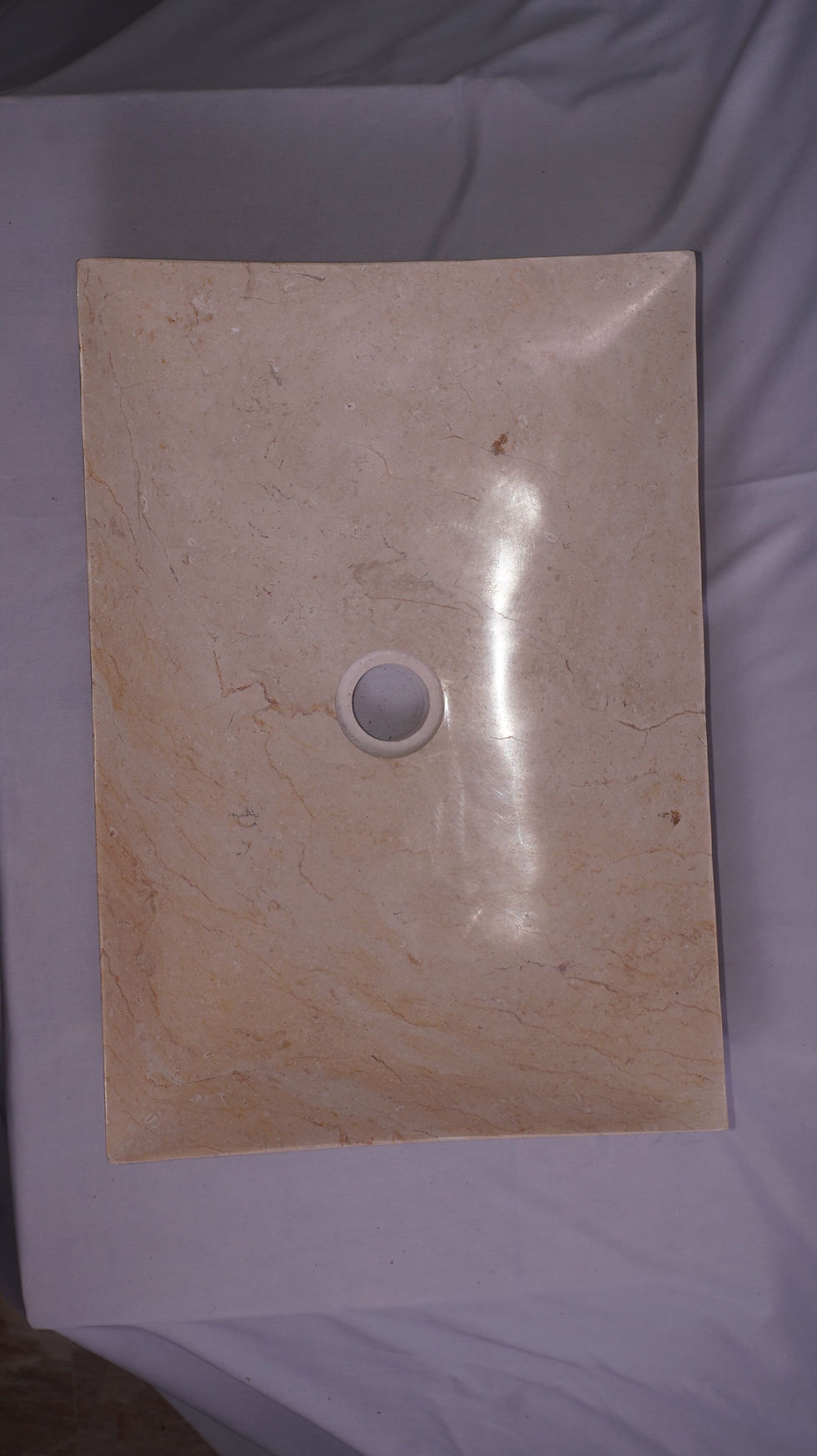Thumbnail: Cream "Zen-Style" Marble Wash Basin