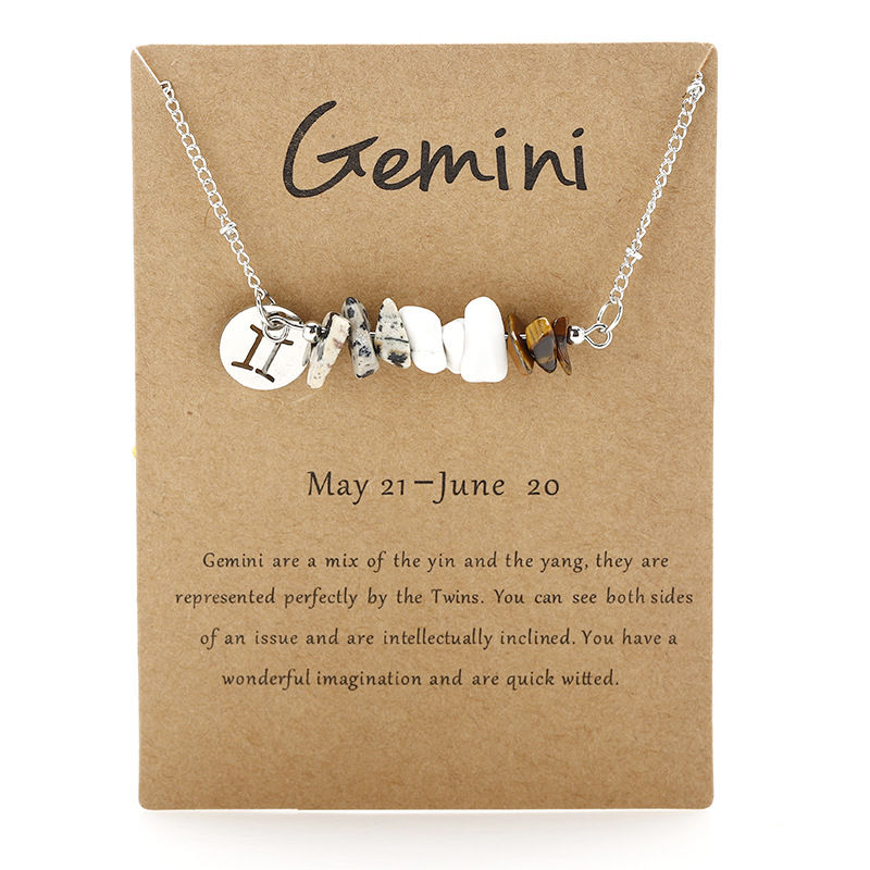 Thumbnail: Girlzscape 12 Zodiac Signs Constellation Charm Necklace 