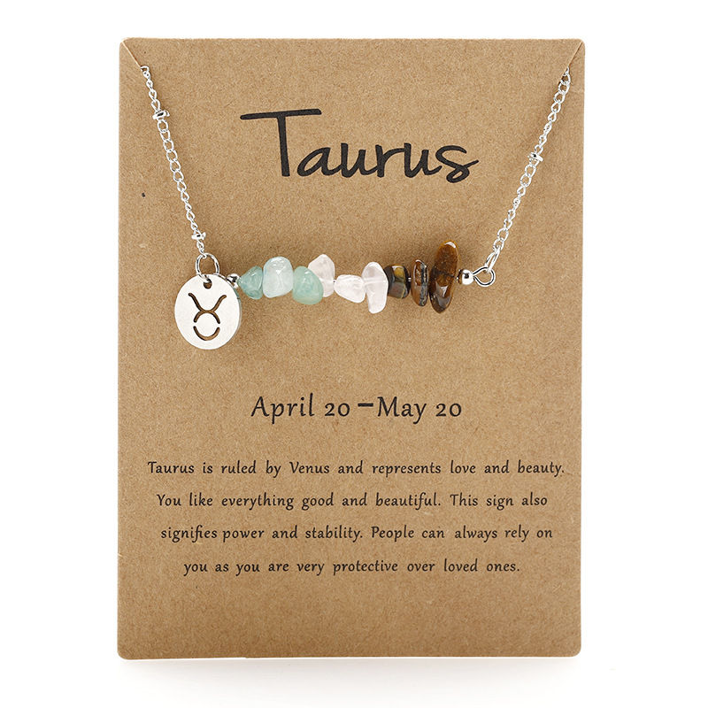 Thumbnail: Girlzscape 12 Zodiac Signs Constellation Charm Necklace 