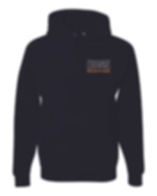 BOSS  Gildan 18500 hooded sweatshirt left chest full back