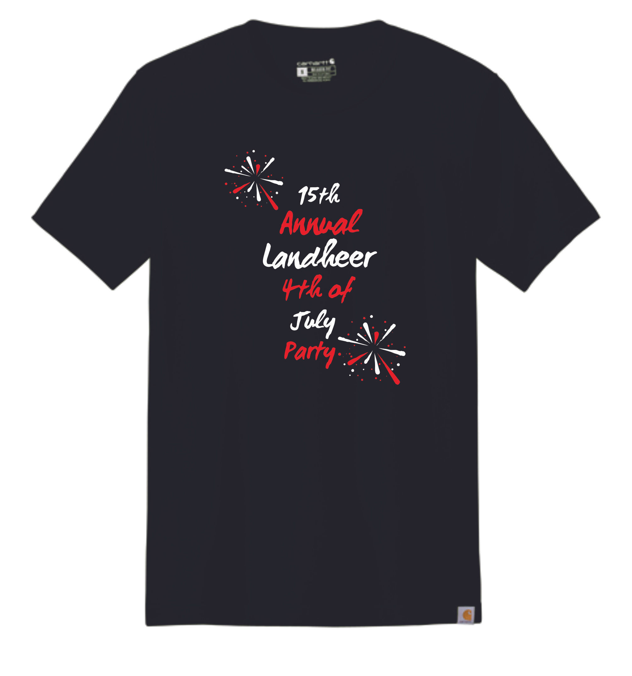 LANDHEER4THJULY Carhartt adult t-shirt black